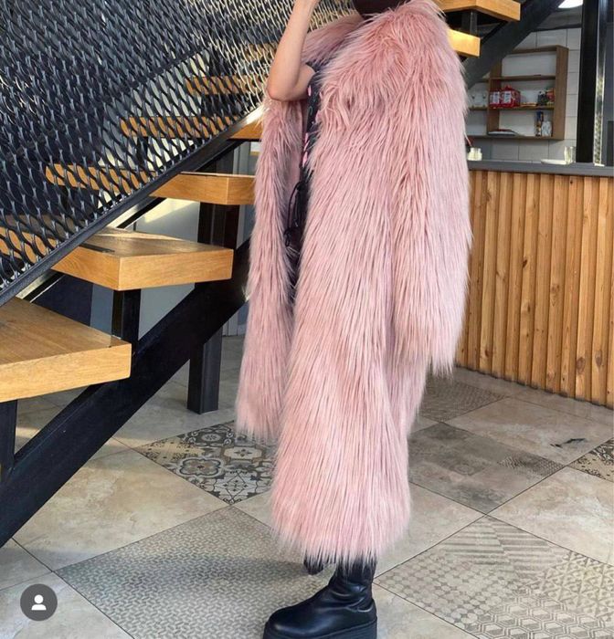 Шуба из эко-меха