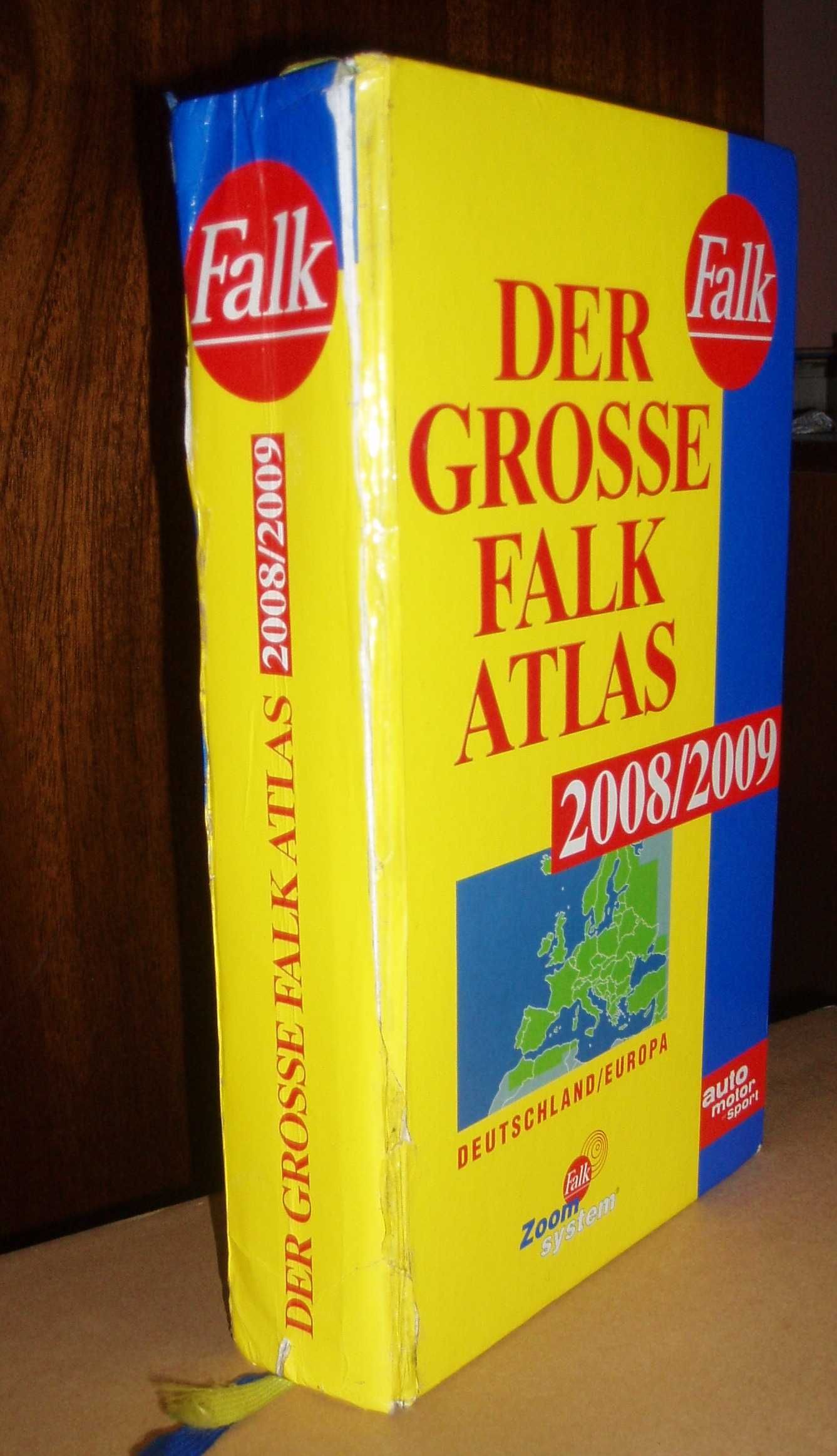 Пътен атлас Германия и Европа. 2008/2009. Фирма Фалк.