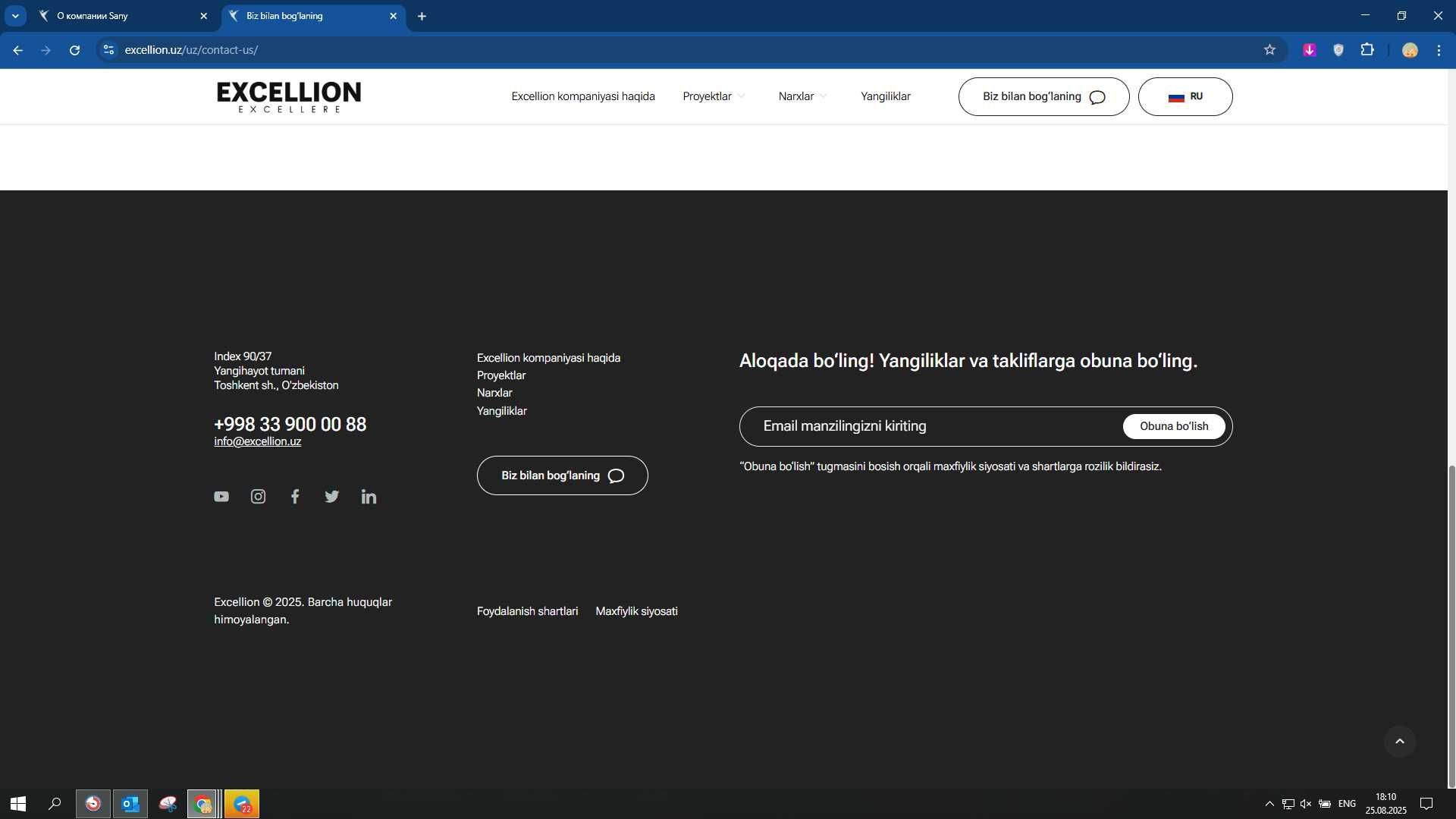 Sifatli va Zamonaviy Web-Saytlar – Sizning Biznesingiz Uchun!