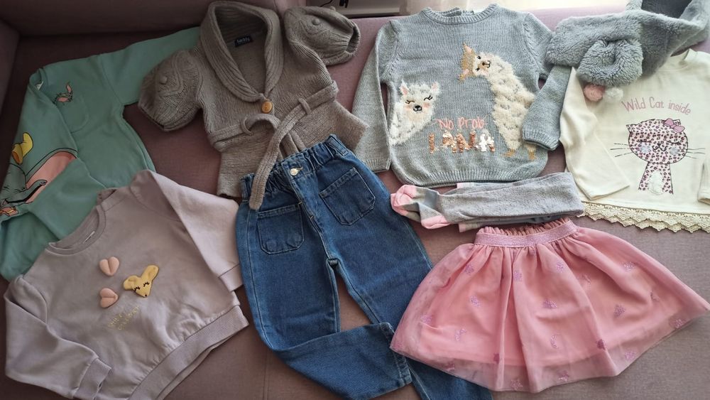 Боди пуловер дънки рокля потници  92 98 George H&M NEXT M&S