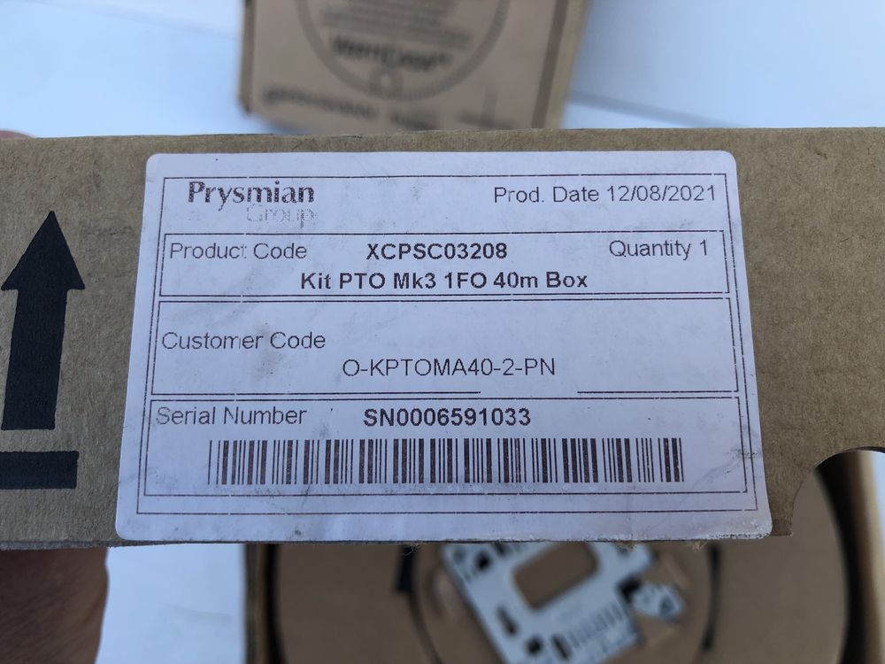 Cablu Fibra Optica Prysmian KIT PTO Mk3 1FO 40m Box