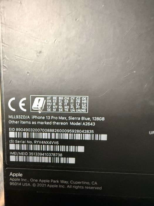 Iphone 13pro Max Sierra Blue