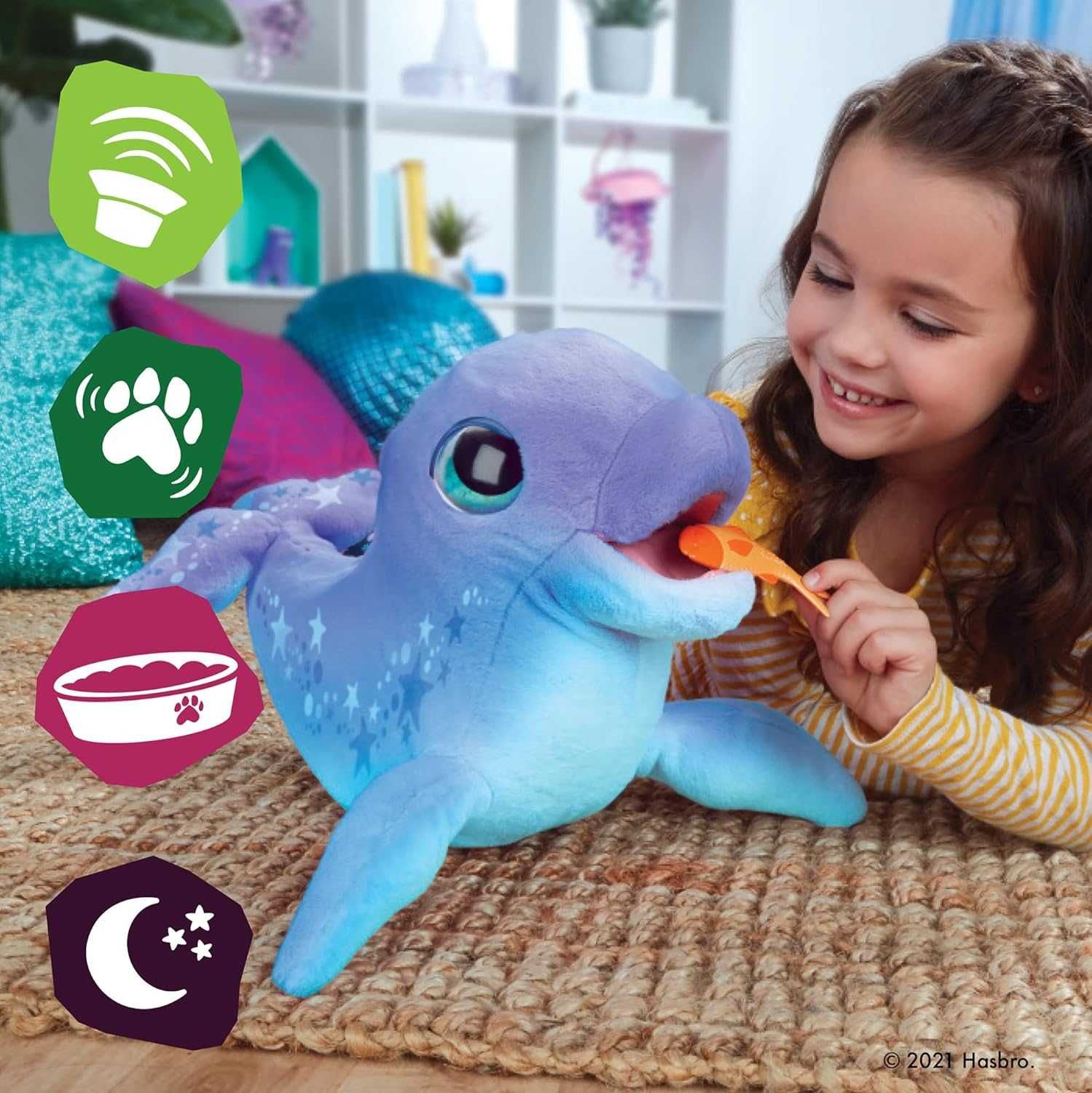 Интерактивна играчка Делфин риба над 80 звука и реакции Hasbro FurReal