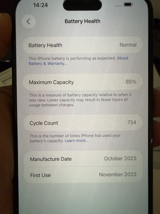 Iphone 15 pro max 512GB blue liber impecabil garantie valabila