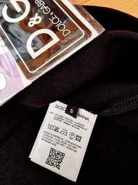 Tricouri bumbac Dolce Gabbana  logo metalic, cod Qr,saculet, etichetă