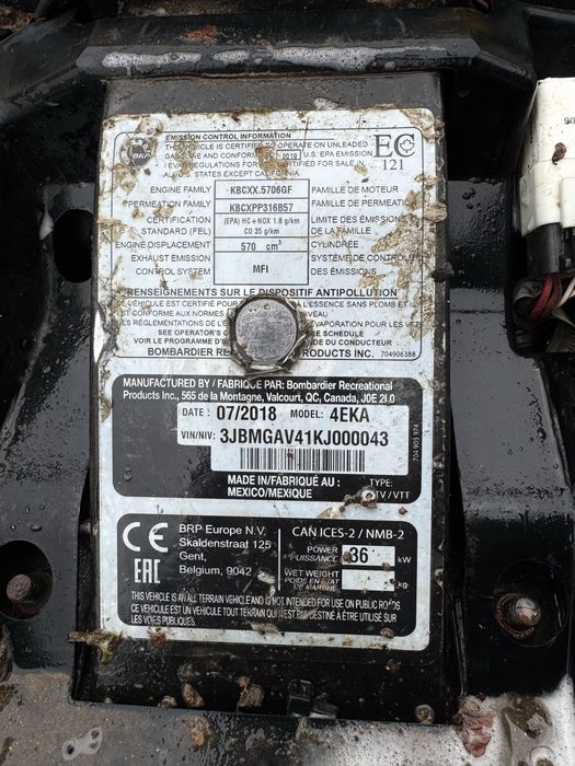 ATV CAN-AM Renegade 570cc G2 (650cc)