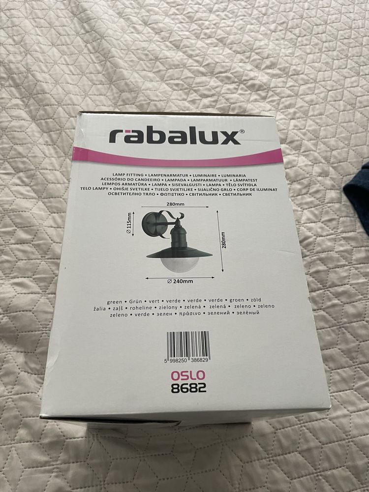 Екстериорна стенна лампа Rabalux Oslo