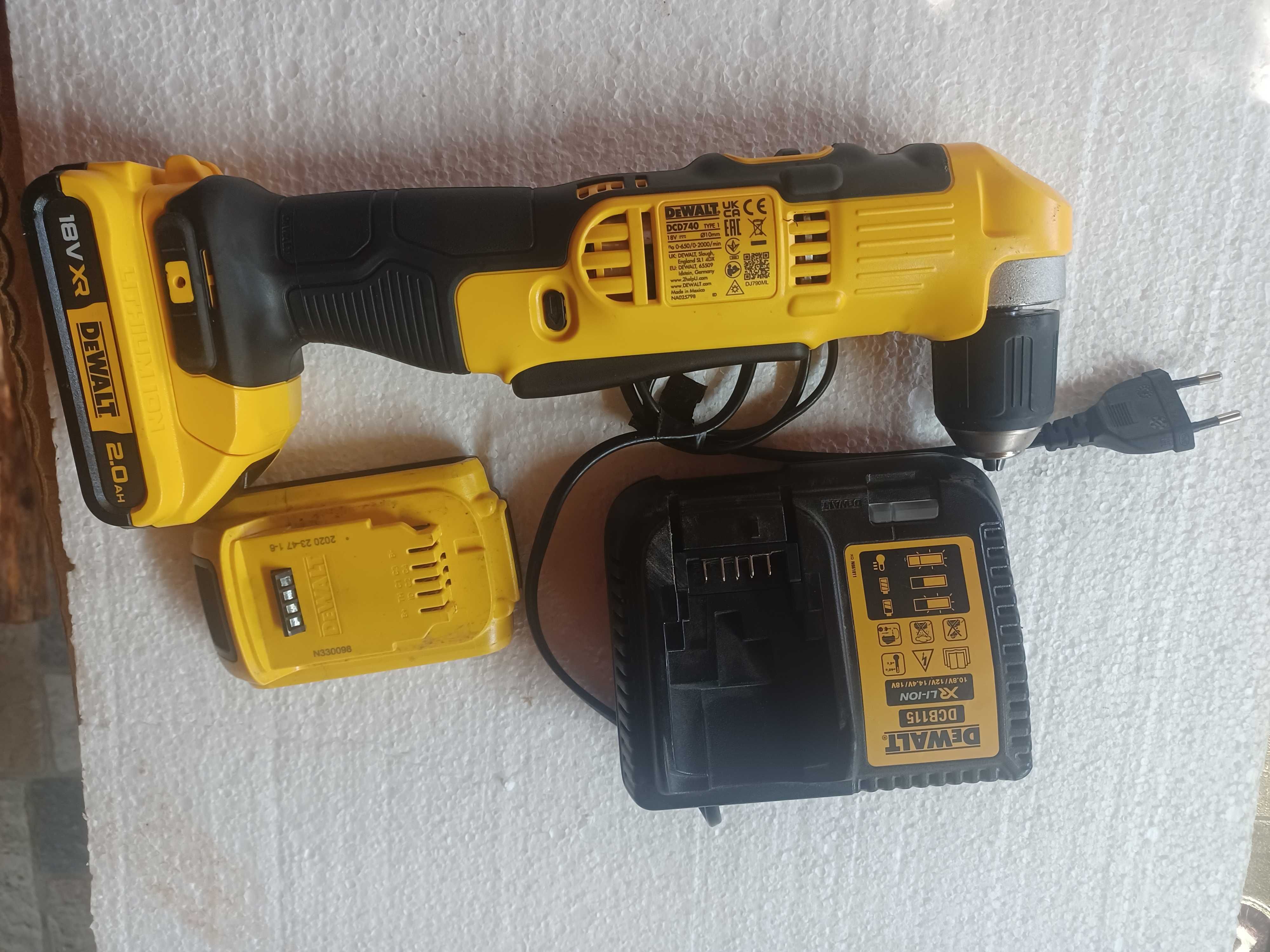 Autofiletanta   DEWALT DCD 740  la 90 grade noua