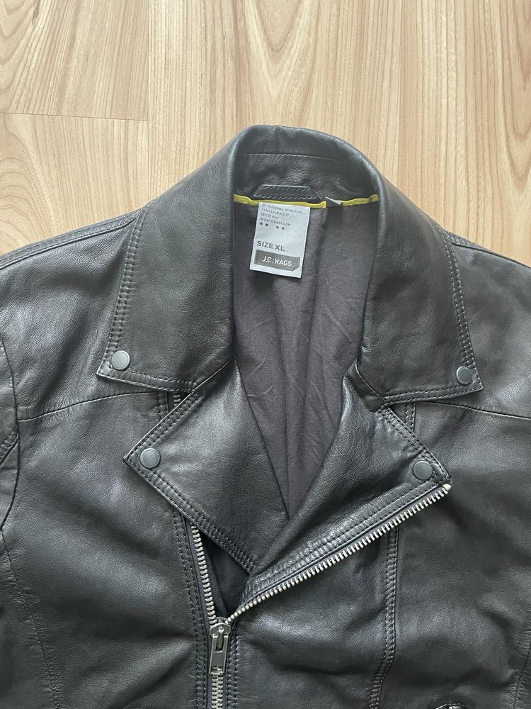 J.C.RAGS / мъжко кожено(естествена) яке XL/L