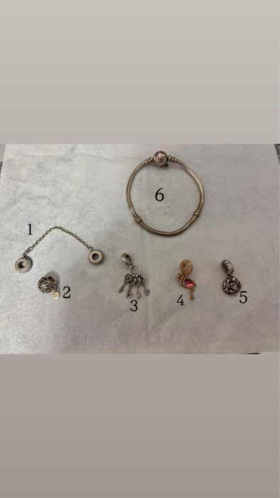 Гривна с талисмани Pandora