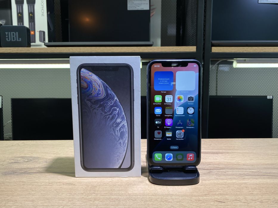 iPhone XR, 64 GB, черный, АКБ77%, 10528/А10