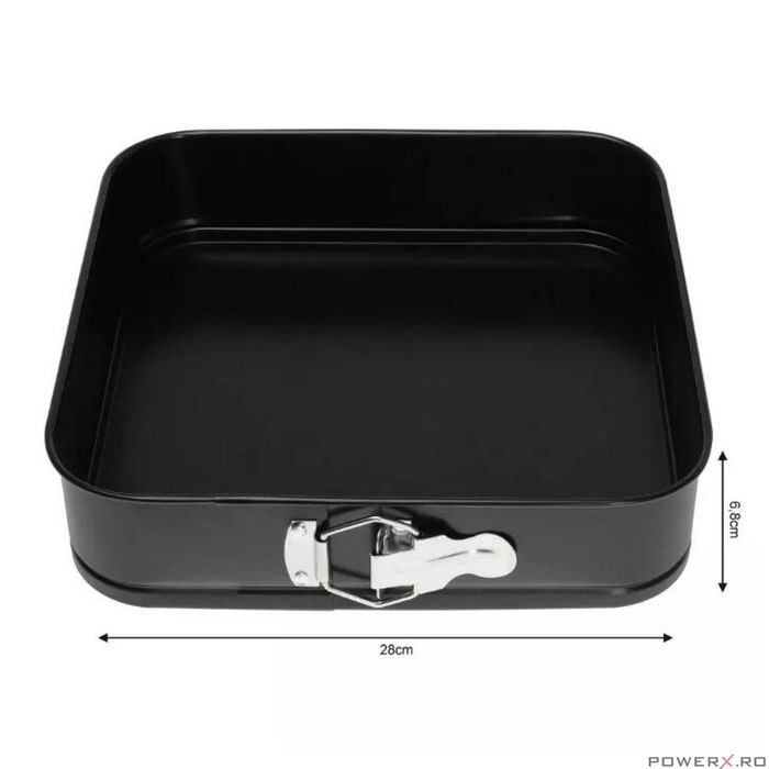 Forma pentru tort, tava copt, patrata, 28 cm, KingHoff