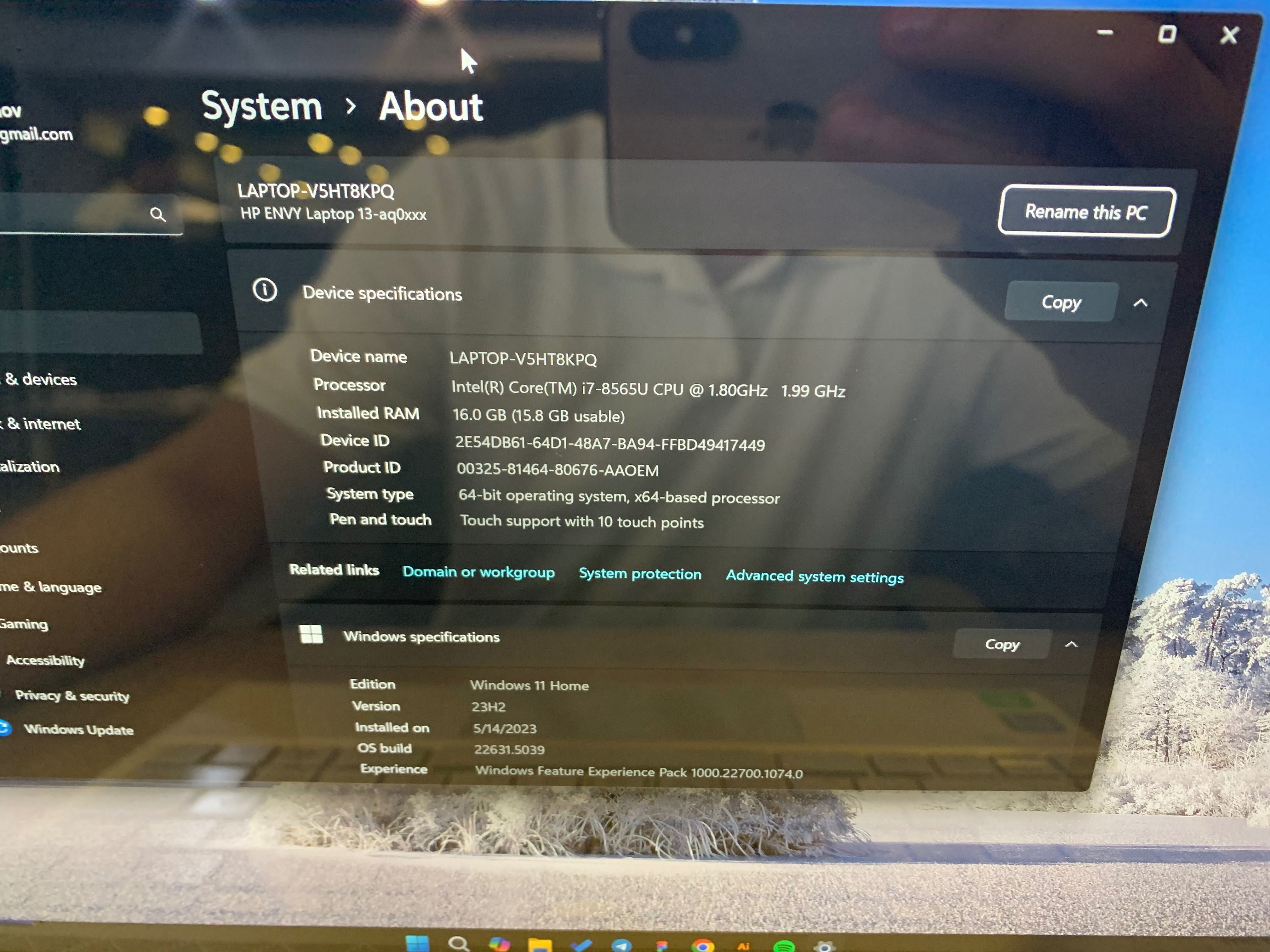HP Envy 13 из США