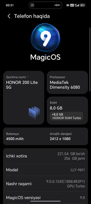 Honor 200 lite 5g