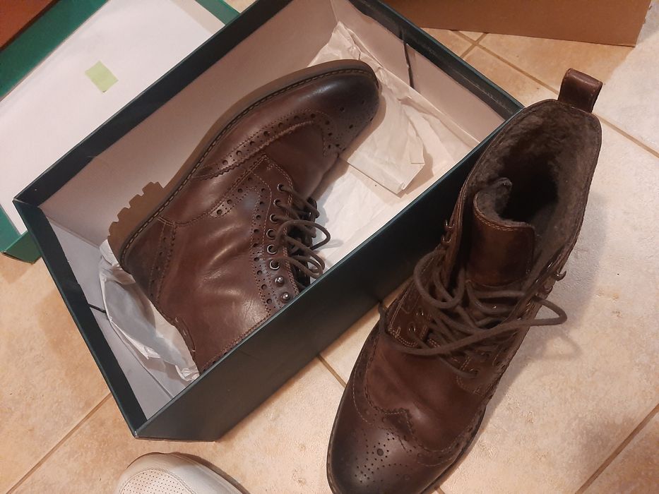 Мъжки Clarks-естествена кожа