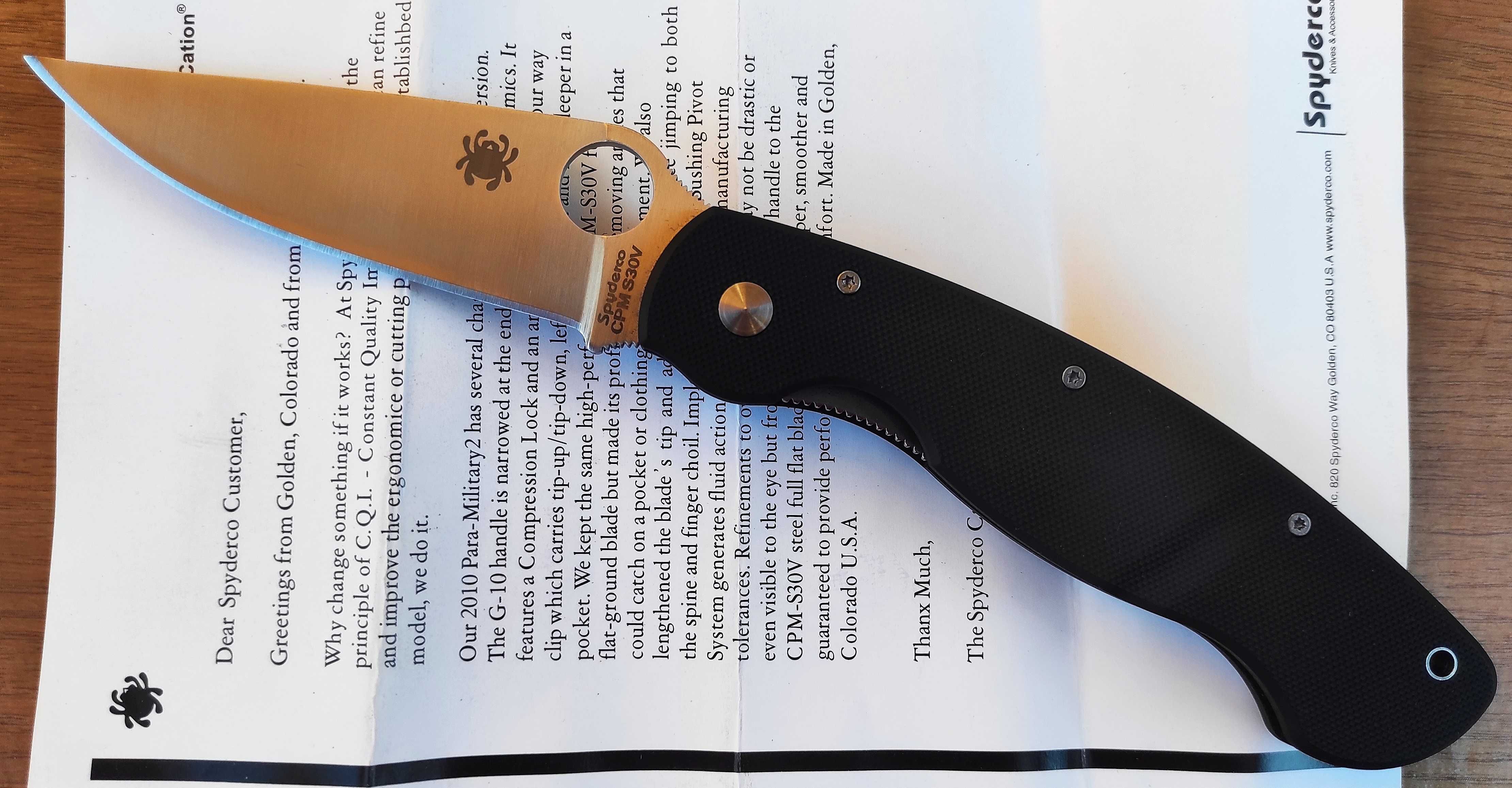 Сгъваем нож Spyderco Military