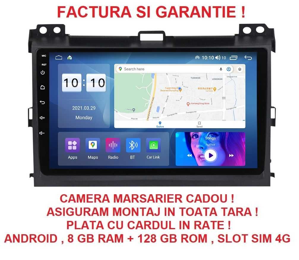 Navigatie Toyota Land Cruiser J120 Prado din 2003 - 2009 , 8 GB RAM