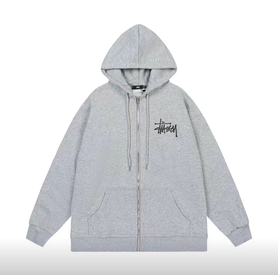 Зипка STUSSY в сером цвете