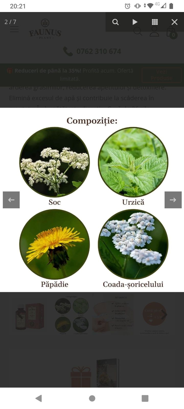 Tinctura și ceai de slăbit Siluetus