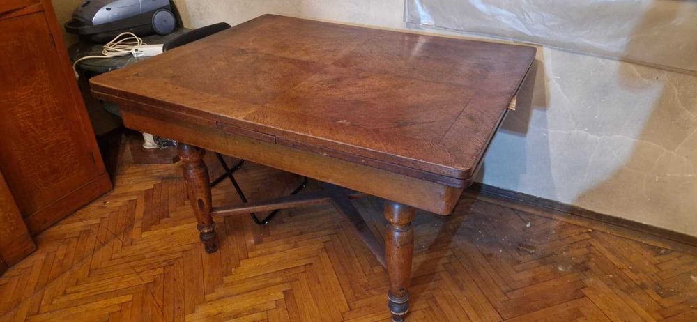 Bufet comoda antic vechi 1940 masa marmura extensibila palisandru