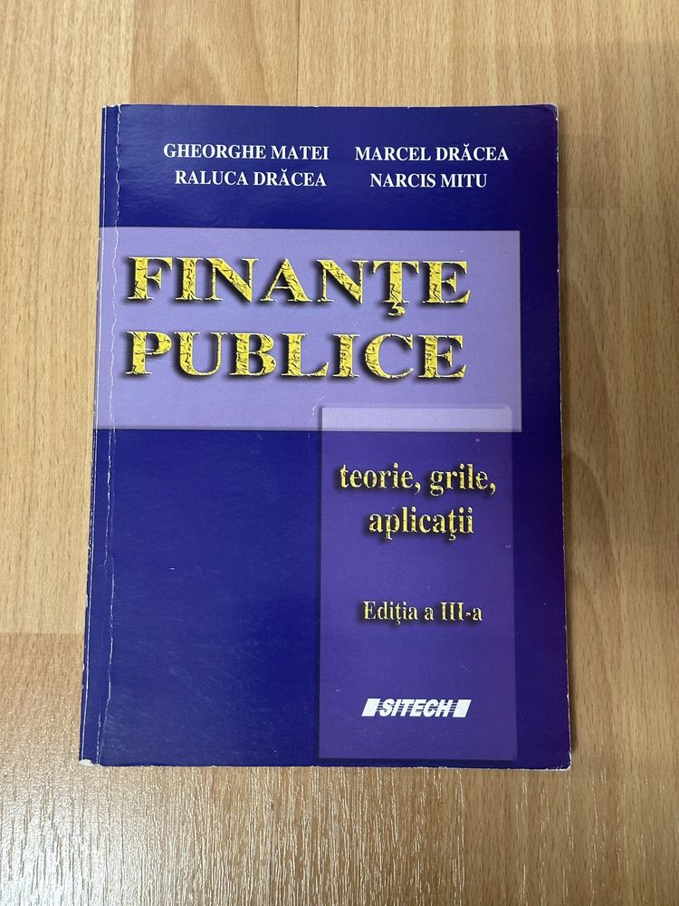 Vand carte Finante Publice