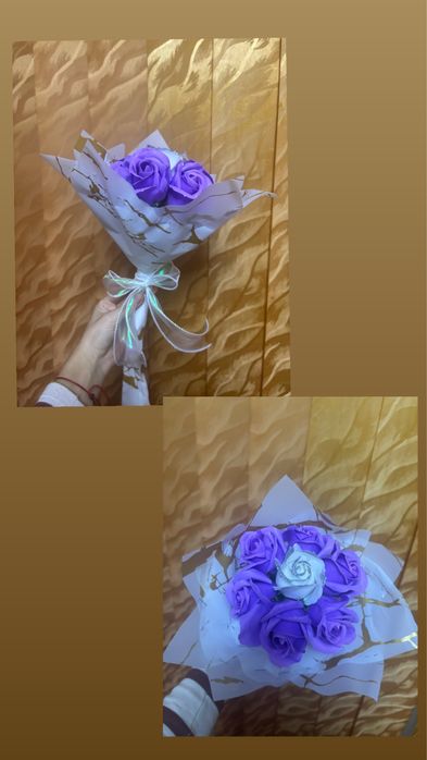 Buchete trandafiri de săpun