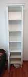 Etajera alba soldat Sipro din MDF furniruit cu picioare lemn