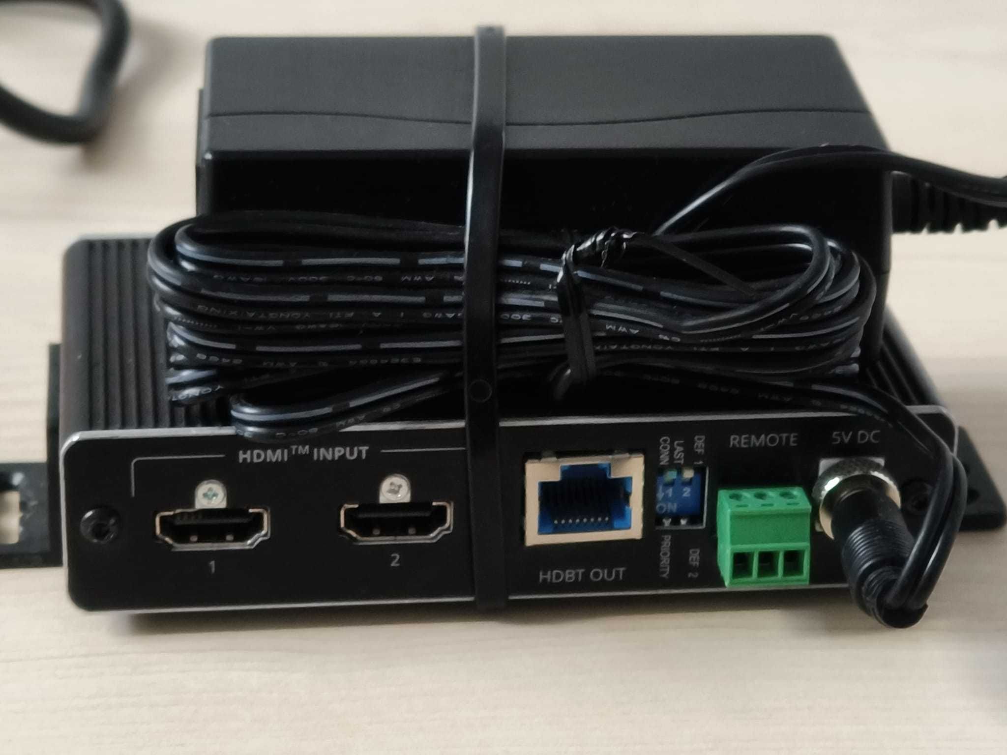 Comutator automat profesional Kramer VS-21DT, 2x HDMI, 1x RJ45,