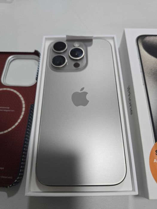 iPhone 15 PRO 256 Ti, full box, ca nou