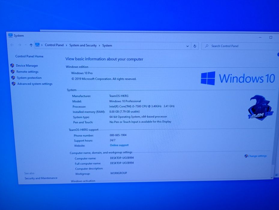 Vând PC calculator Fujitsu P757, i5 7500 3.4 Ghz, 8gb Ddr4, Ssd 250 GB
