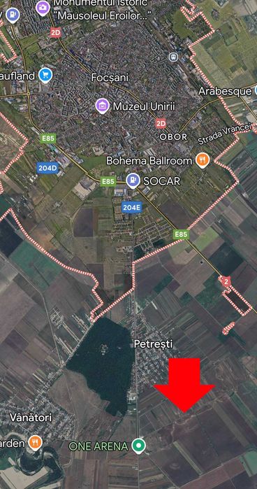 Teren 31 Ha zona NORD Focsani