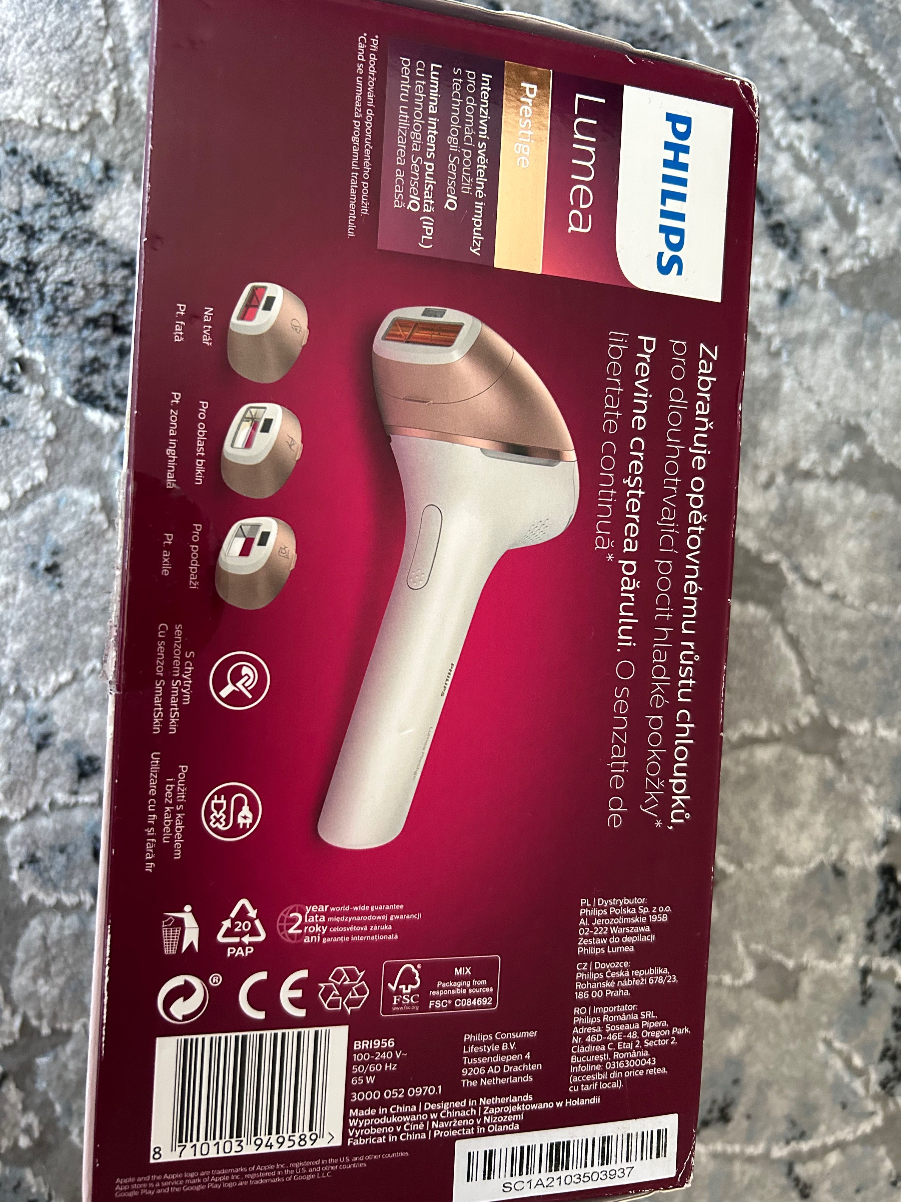 Фотоепилатор IPL Philips Lumea Prestige BRI956/00 Smartskin сензор