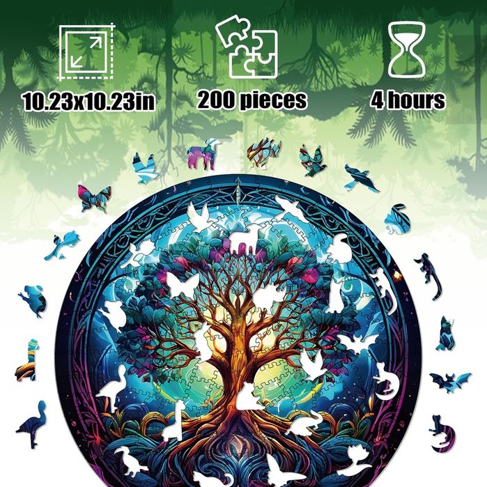 Puzzle din lemn Arborele Vieți