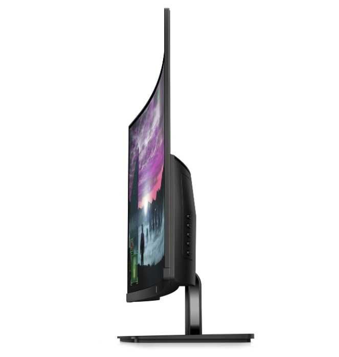 Monitor curbat LED VA HP 27", Full HD, FreeSync, Display Port, Negru