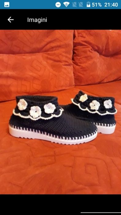 Vând cisme crosetate manual pentru copii și adulți 2