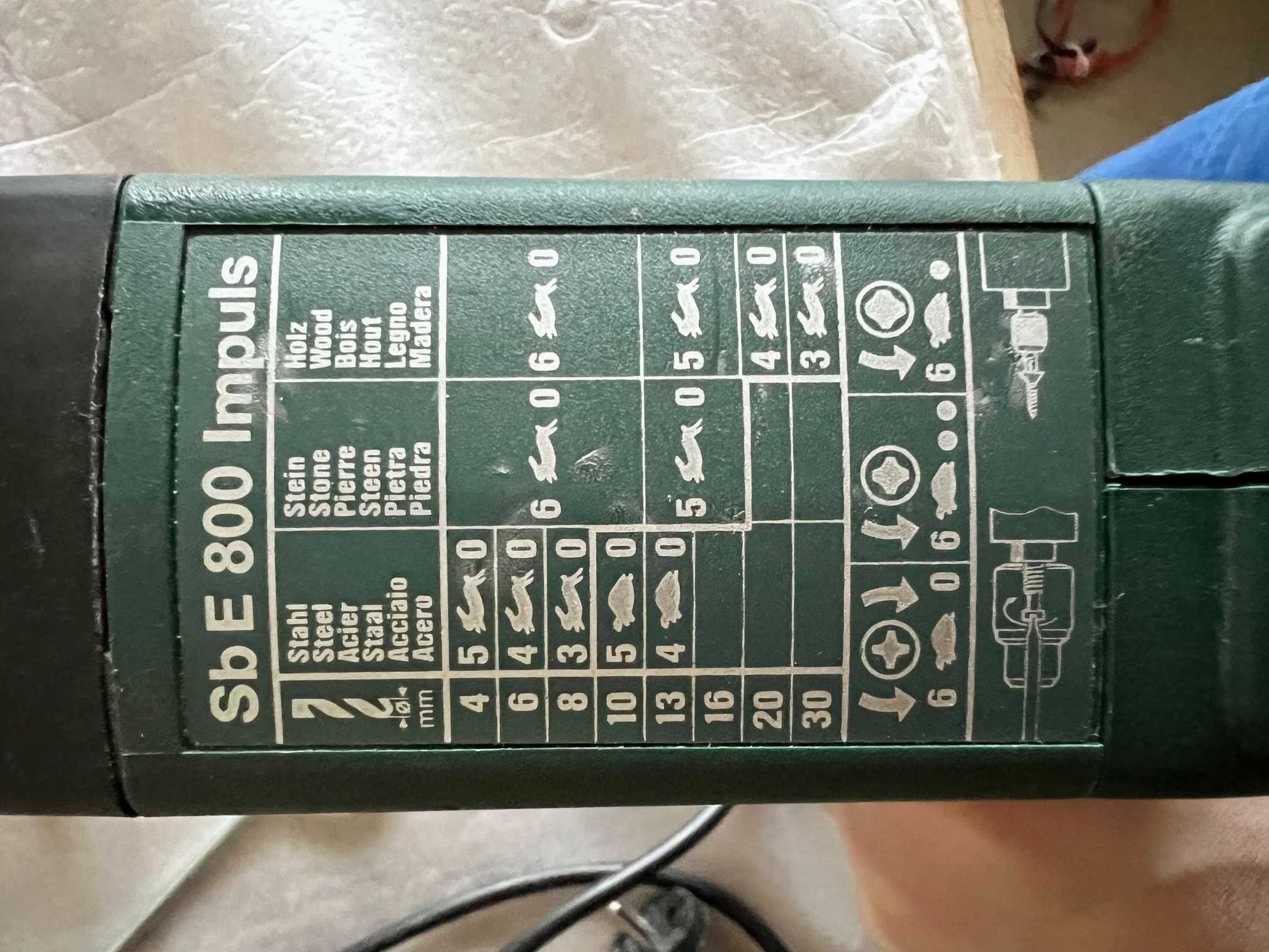 Ударна бормашина Metabo SbE 800/2S-R+L Impuls с куфар