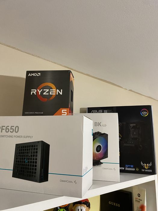 ГАРАНЦИОННИ Ryzen 5 5600x, Asus B550M-E, 16 GB DELTA FORCE