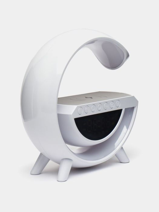 UV LED Stol Lampa 3in1 — Budilnik + Zaryadka + Sensor Yorug‘lik