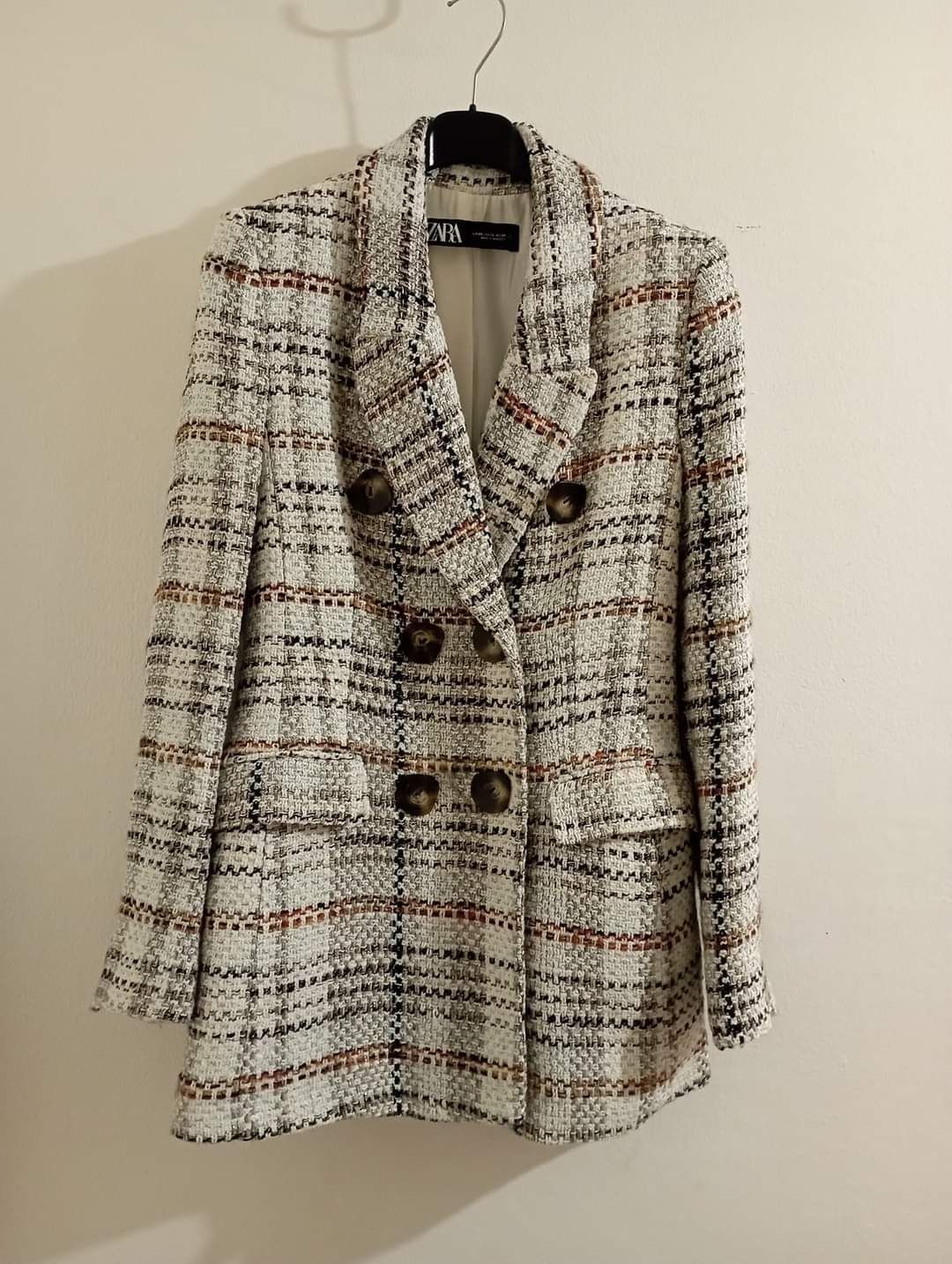 Sacou/Blazer Zara Tweed, bijuterie