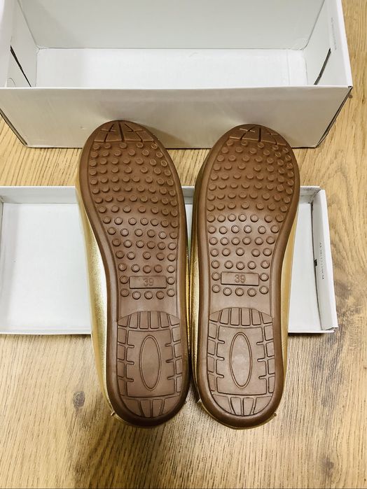 Mocasini dama aurii, 37,5