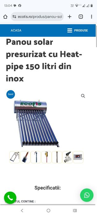 Vindem montam panouri solare pentru apă caldă menajeră