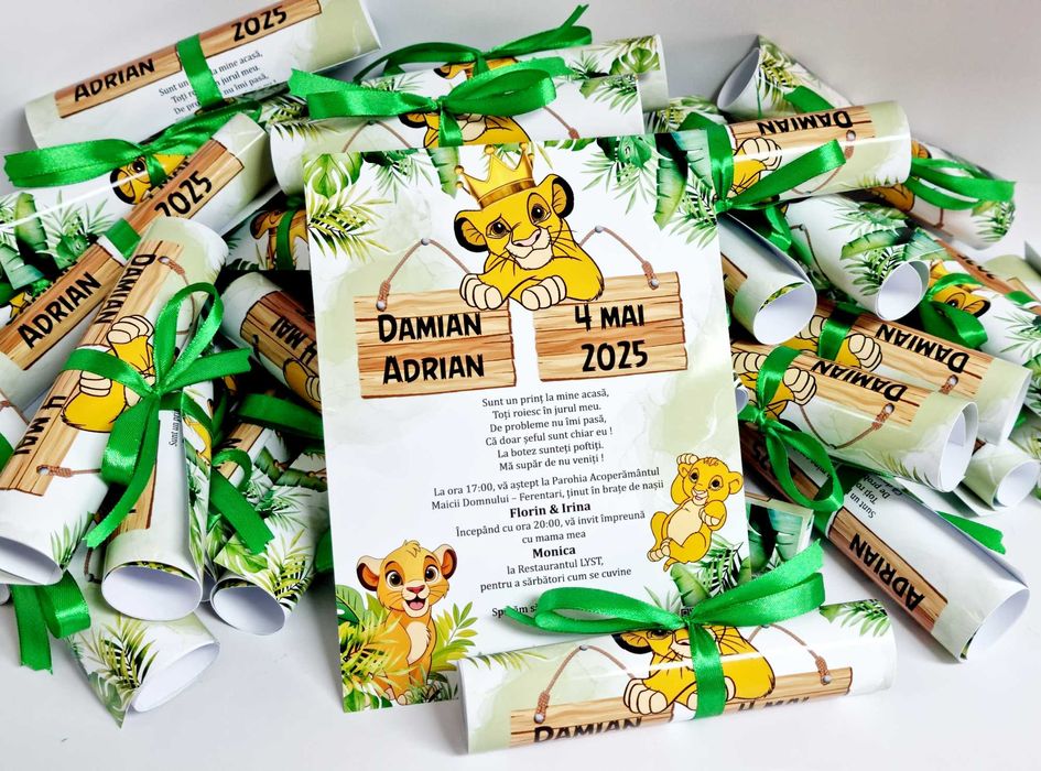 Invitatii nunta/botez/aniversari personalizate