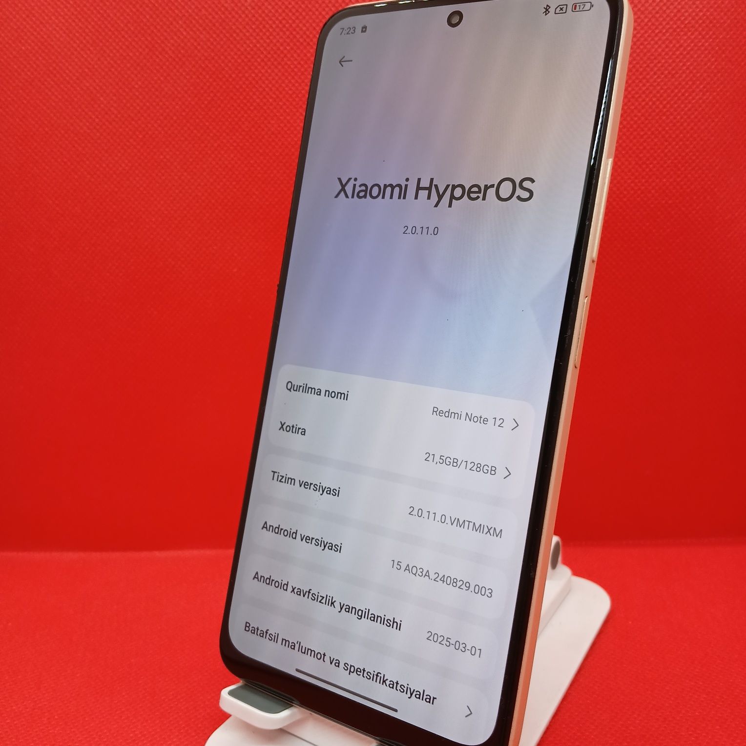 Redmi Note 12 sotiladi 128/12Gb