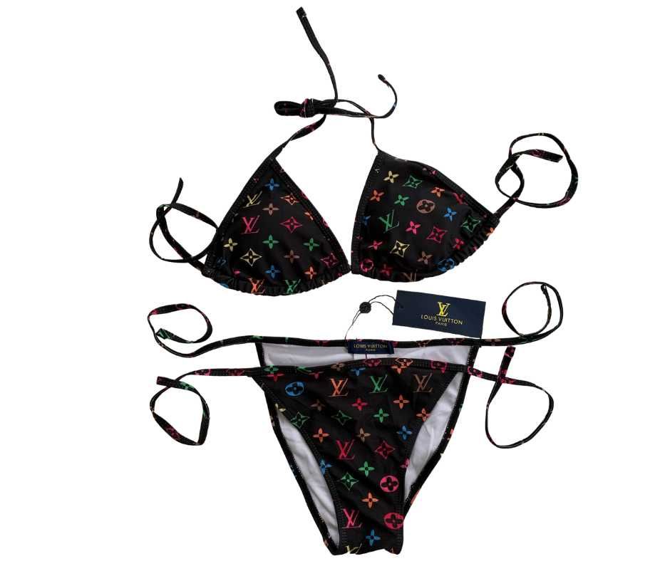 Costum de baie de  Lux din doua piese /  Bikini LV Negru