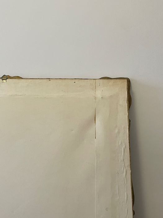 Tablou tradițional pictat manual pe panza vintage vechime 35 ani