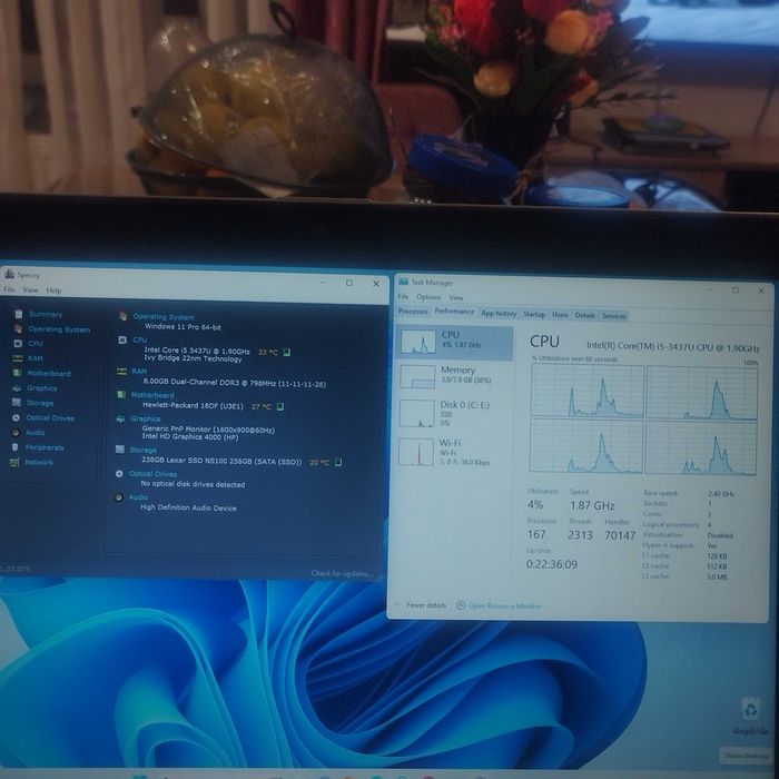 Laptop HP Elitebook Folio 9470M SSD I5