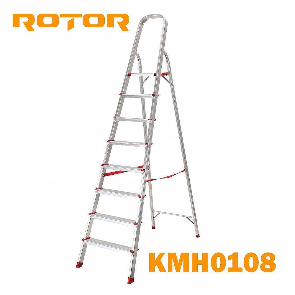 Единична телескопична стълба алуминиева ROTOR KME1038C, 3.8 m