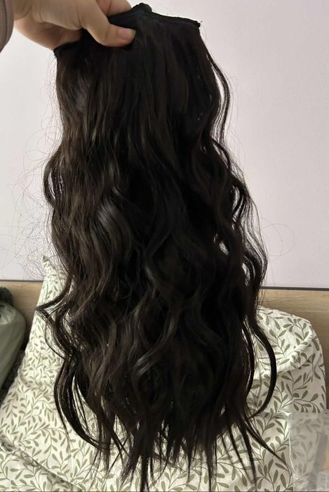 Екстеншъни тъмно кафяв цвят