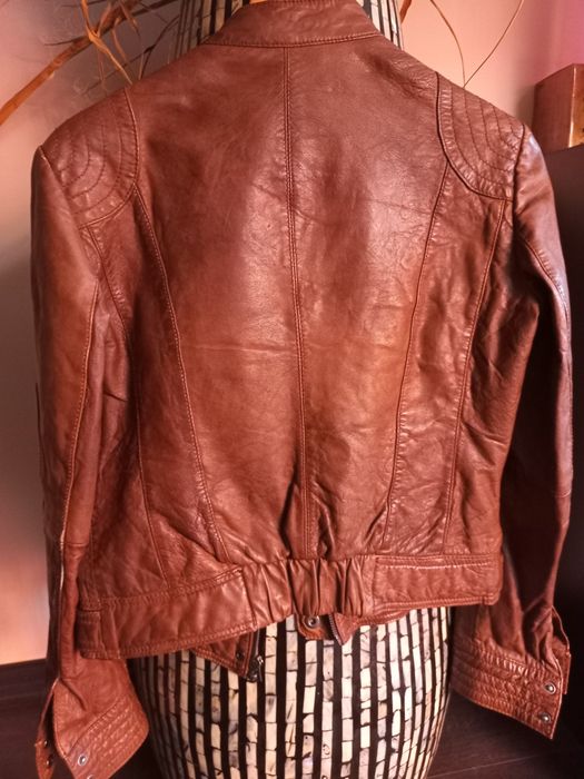 Естествена кожа дамски якета