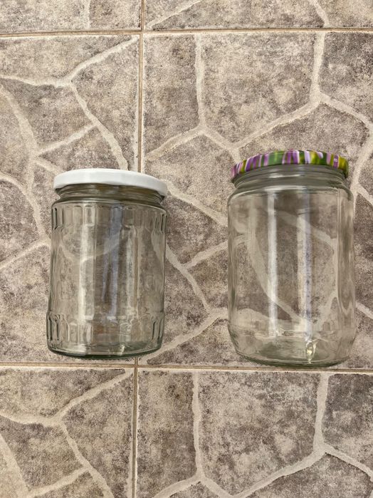 Буркани на винт 720 ml и 580 ml с капачки - 30 ст. броя